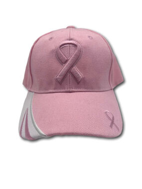 American Crown Breast Awareness Cancer Cap Hat Adult Adjustable Pink Womens